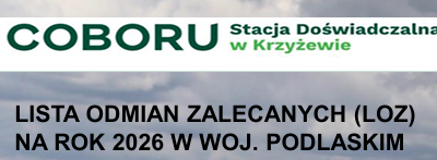 Lista Odmian Zalecanych na 2026 rok